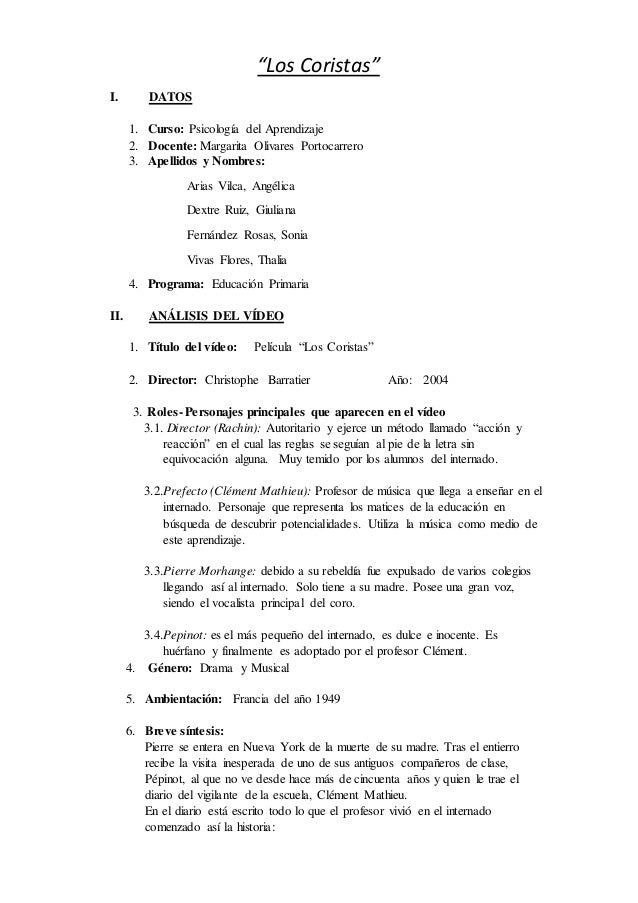 Historia de una corista